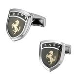 Saudi Flag Masonic Cufflinks Golden Horse Pattern Men's Jewelry