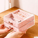 Space-saving Earrings Organizer Jewelry Storage Box