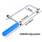Adjustable Metal U-Shaped DIY Saw Bow with Handle for Cutting Woodworking Model