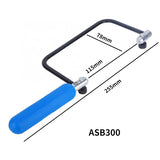 Adjustable Metal U-Shaped DIY Saw Bow with Handle for Cutting Woodworking Model