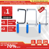 Adjustable Metal U-Shaped DIY Saw Bow with Handle for Cutting Woodworking Model