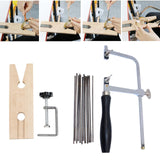 Professional Jewelry Making Kit Spiral Saw - Adjustable Cutting Tool with Clamp