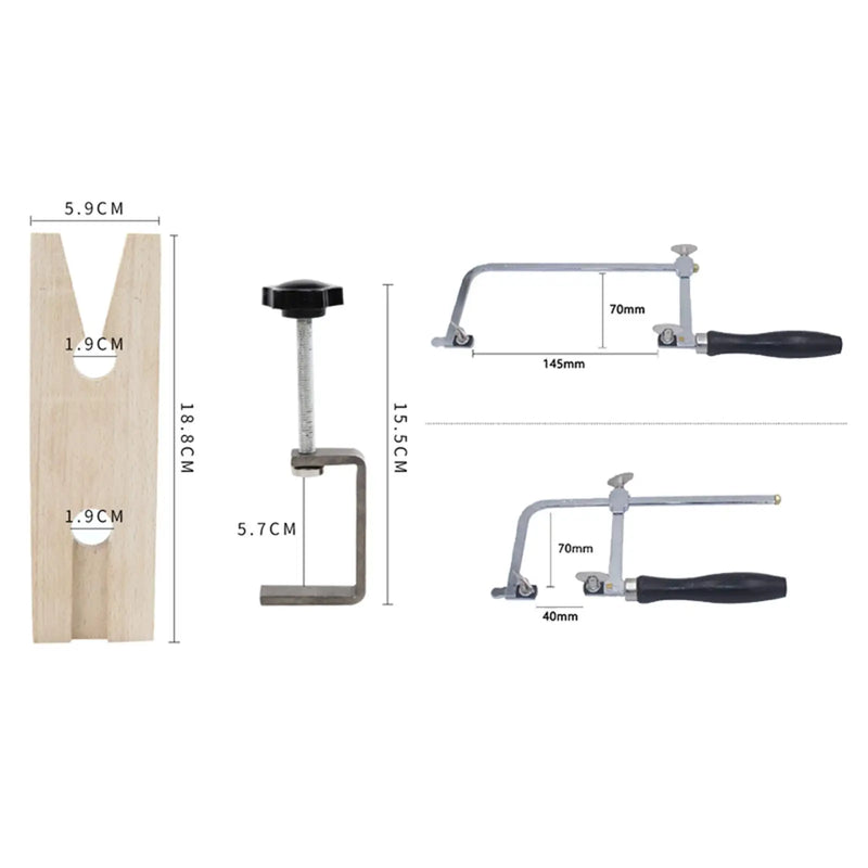 Professional Jewelry Making Kit Spiral Saw - Adjustable Cutting Tool with Clamp
