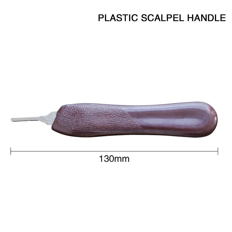 Scalpel Handle Carbon Steel Blades 5 Pcs Stainless Steel 10A/11#/12#