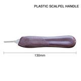Scalpel Handle Carbon Steel Blades 5 Pcs Stainless Steel 10A/11#/12#