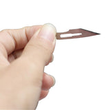Scalpel Handle Carbon Steel Blades 5 Pcs Stainless Steel 10A/11#/12#