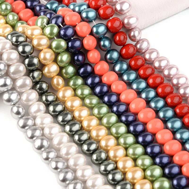 Multicolor Shell Pearls Beads DIY Jewelry Accessories