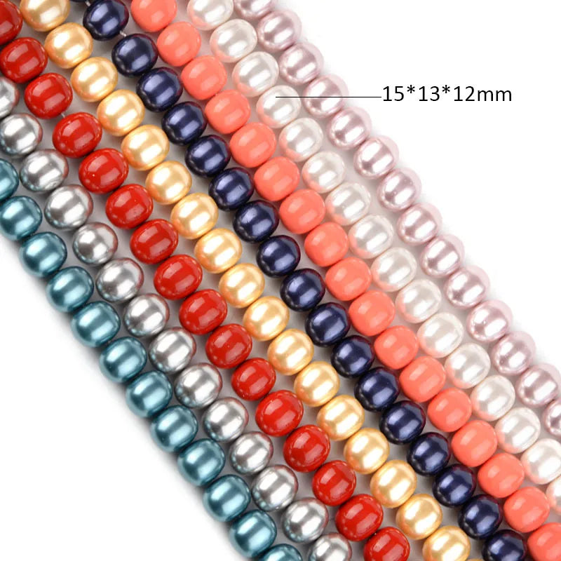 Multicolor Shell Pearls Beads DIY Jewelry Accessories