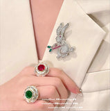 Schubert Rose Zircon Fritillaria Bracelet Star River 18K