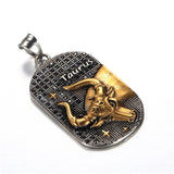 Scorpio 12 Constellations Necklace Stainless Steel Amulet Pendant