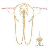 Scorpion Arm Bracelet Rhinestone Retro Bangle Hand Jewelry for Women