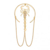 Scorpion Arm Bracelet Rhinestone Retro Bangle Hand Jewelry for Women