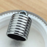 Screw Thread Round Caps DIY Jewelry Making UV Cap Key Chain End Tip Tassel Caps