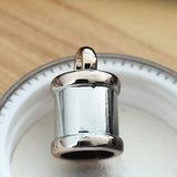 Screw Thread Round Caps DIY Jewelry Making UV Cap Key Chain End Tip Tassel Caps