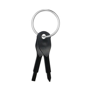 Screwdriver Keychain Multi-Function Tool Cross Keyring Alloy Keychain