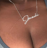 Crystal Name Necklace Pendant for Women Personalized Gift