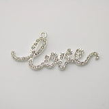 Rhinestone Love Charms Pendant Lots Jewelry Accessories