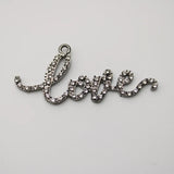 Rhinestone Love Charms Pendant Lots Jewelry Accessories