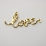 Rhinestone Love Charms Pendant Lots Jewelry Accessories