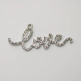 Rhinestone Love Charms Pendant Lots Jewelry Accessories