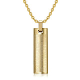 18k Filled Titanium Stainless Steel Pendant Necklace for Men