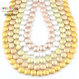 Natural Stone Round Coin Beads Bracelet Jewelry Making