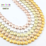 Natural Stone Round Coin Beads Bracelet Jewelry Making