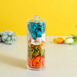 Clear Acrylic Scrunchie Holder Stand with Lid - Hair Band Organizer
