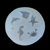 Flounder Shell Starfish Silicone Mold for Resin Crafts