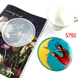 Sea Series Coaster Mold Epoxy Resin Shell Goldfish Elephant Water Coaster Silico