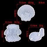 Sea Series Coaster Mold Epoxy Resin Shell Goldfish Elephant Water Coaster Silico