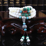 Sea Shell 108 Rosary Bracelets Shell Round Beads Bead Bracelet Natural