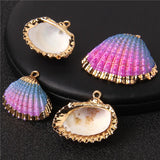 Natural Shell Charms for Jewelry Making