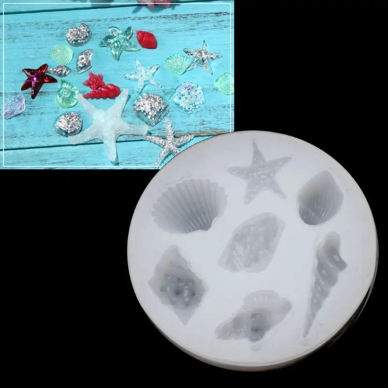 Sea Shell Starfish Jewelry Silicone Mold Cake Baking Tools