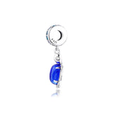 Sea Turtle Dangle Charm 925 Sterling Silver Glass Beads for Bracelet DIY