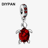 Sea Turtle Dangle Charm Pendant for Pan Charms Bracelet