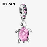 Sea Turtle Dangle Charm Pendant for Pan Charms Bracelet