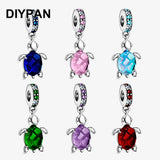 Sea Turtle Dangle Charm Pendant for Pan Charms Bracelet