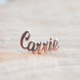 Seafai Initial Name Stud Earrings - Personalized Letter Earrings
