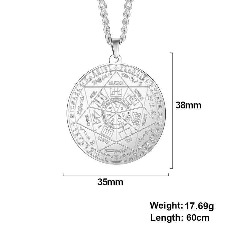 Seal Of Solomon Archangel Necklace Saint Michael Pendant