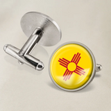 Mexico & USA Flag Cufflinks Set