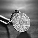 Archangel Seal Pendant Necklace Men Solomon Talisman Amulet Protection
