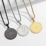 Archangel Seal Pendant Necklace Men Solomon Talisman Amulet Protection