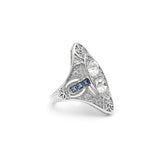 Seanlov Silver Zircon Oval Rings for Women