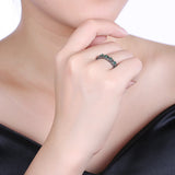 Seanlov Colorful Stone Rings CZ Zircon Engagement