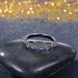 Seanlov Colorful Stone Rings CZ Zircon Engagement