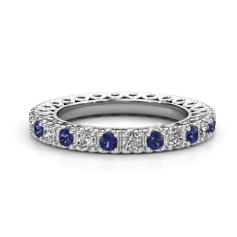 Seanlov Hollow Zirconia Ring For Women Wedding Rings