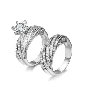 Seanlov Wedding Engagement 2pc Anniversary Promise Bridal Sets Jewelry