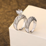 Seanlov Wedding Engagement 2pc Anniversary Promise Bridal Sets Jewelry