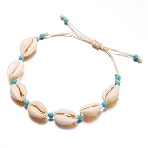 Seaside Beach Resort Beaded Shell Anklet